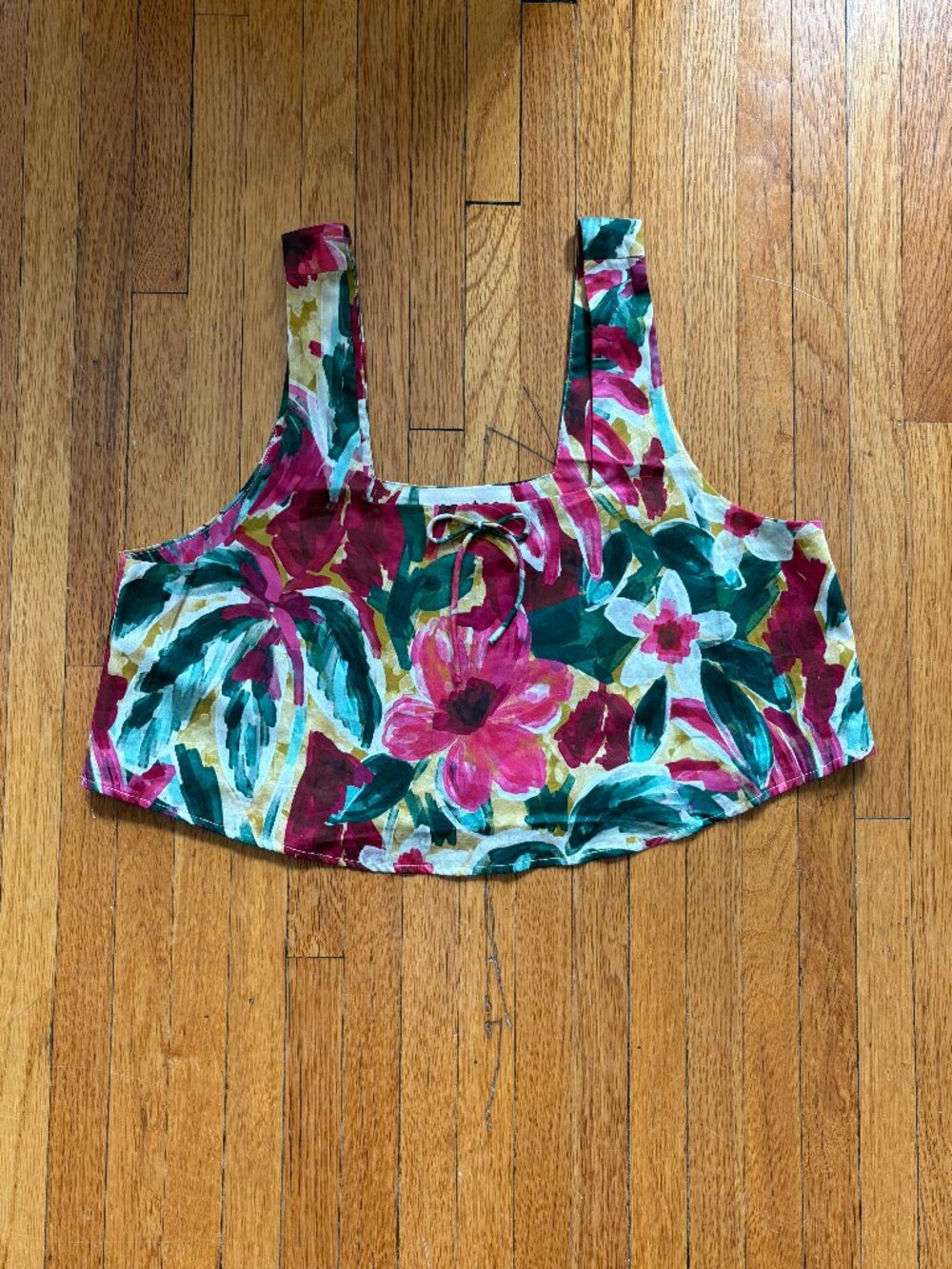 Montce Isla floral Square Neck Crop Top M